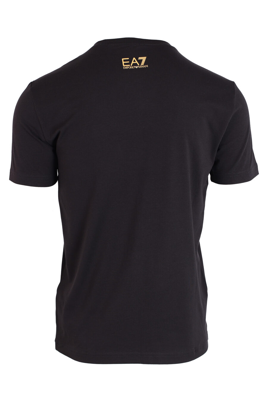 Camiseta negra con maxilogo mix dorado y negro - IMG 3242