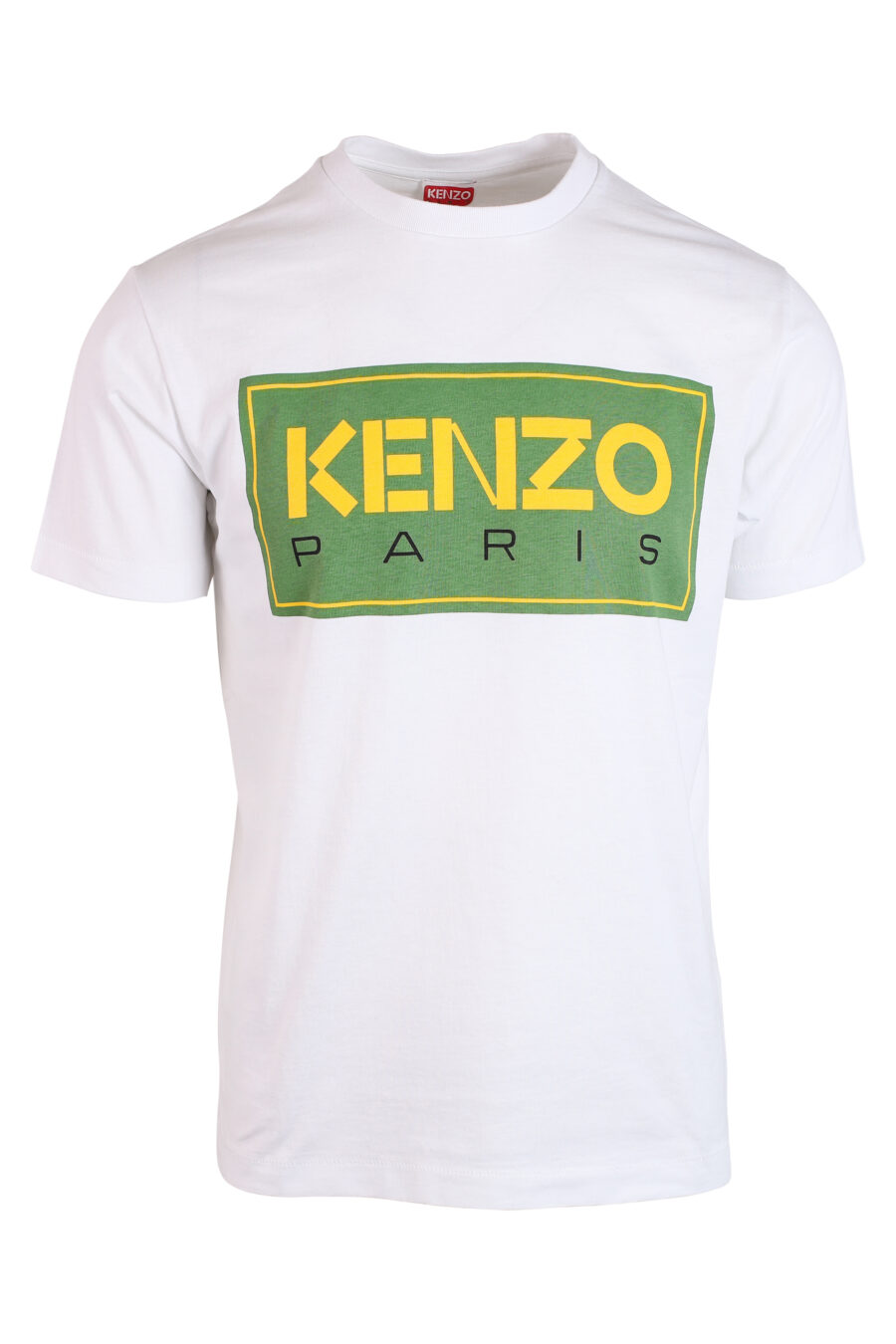 Camiseta blanca con maxilogo "paris classic" verde - IMG 3263