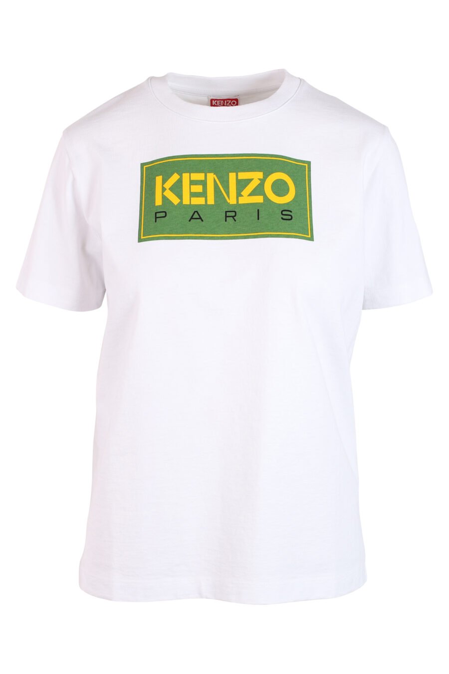 Weißes T-Shirt mit grünem Maxilogo "paris" - IMG 3268