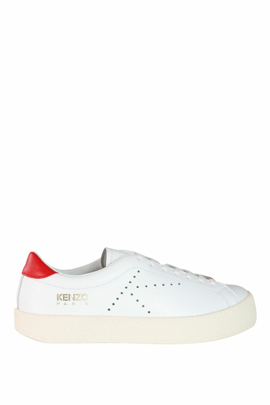 Zapatillas blancas "kenzoswing" con detalle rojo y logo - IMG 3552