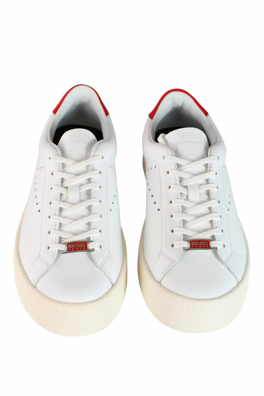 Baskets "kenzoswing" blanches avec logo et détails rouges - IMG 3556