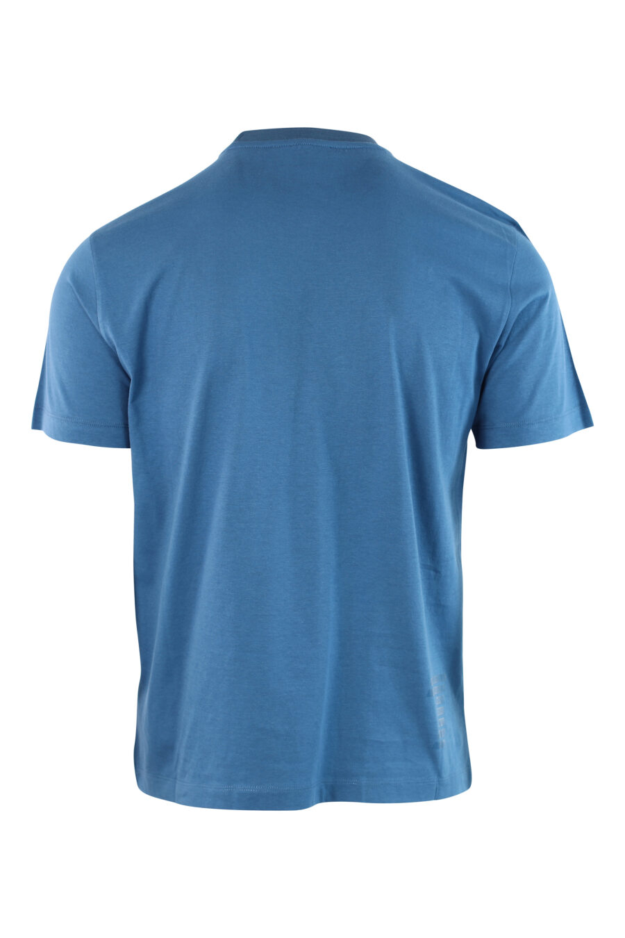T-shirt azul clara com mini-logotipo no emblema - IMG 3798