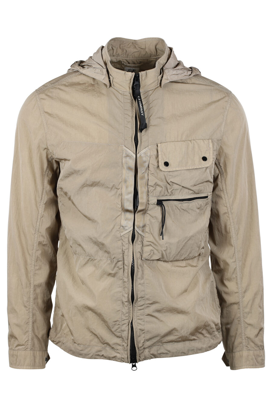 Beige jacket with adjustable glasses hood - IMG 4646