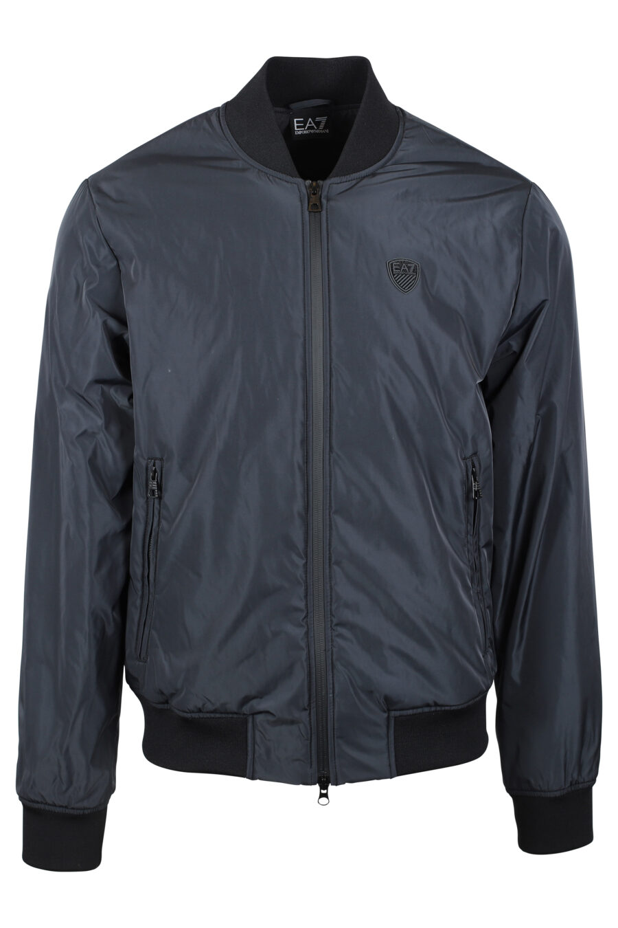 Dark blue jacket with zip and mini rubber badge - IMG 4674