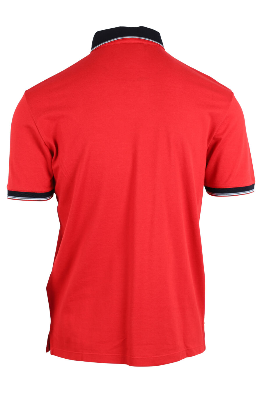 Rotes Poloshirt mit schwarzem und Adler-Mini-Logo - IMG 4745