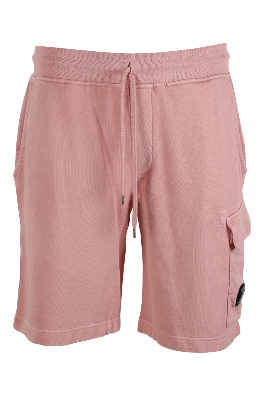 Pantalón de chándal corto rosa estilo cargo con minilogo circular - IMG 9517
