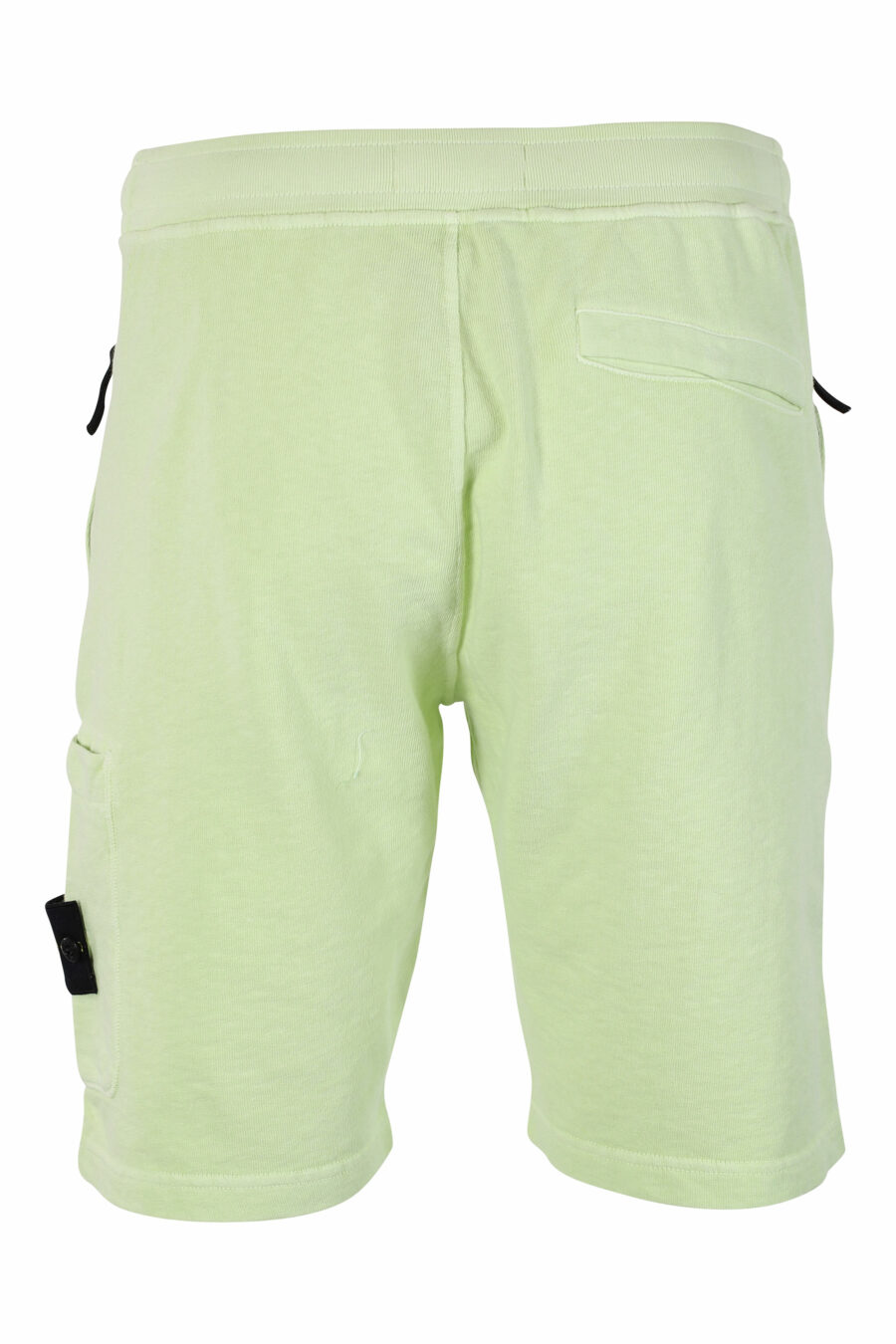 Pantalón de chándal corto verde claro con parche - IMG 9531