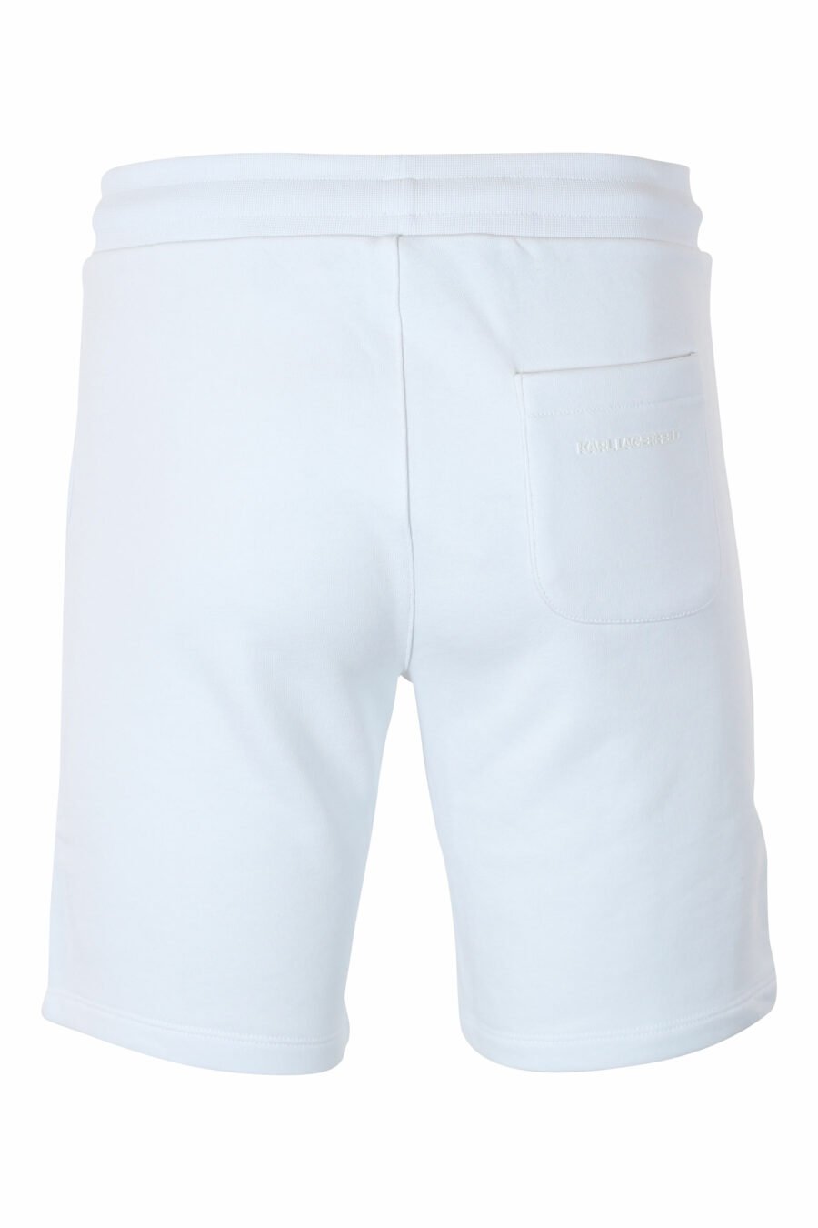 Pantalón de chándal blanco corto con minilogo "rue st guillaume" naranja - IMG 9561