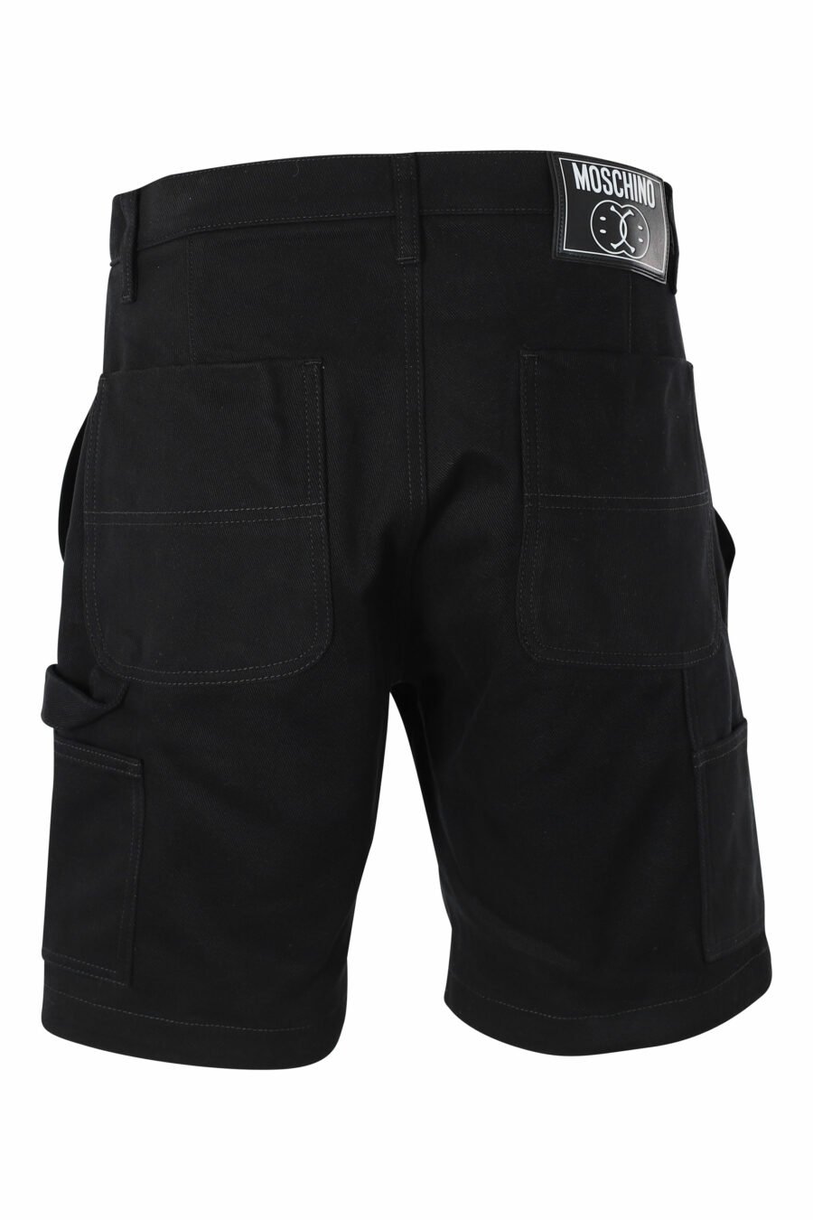 Short en denim noir avec poches latérales - IMG 9567