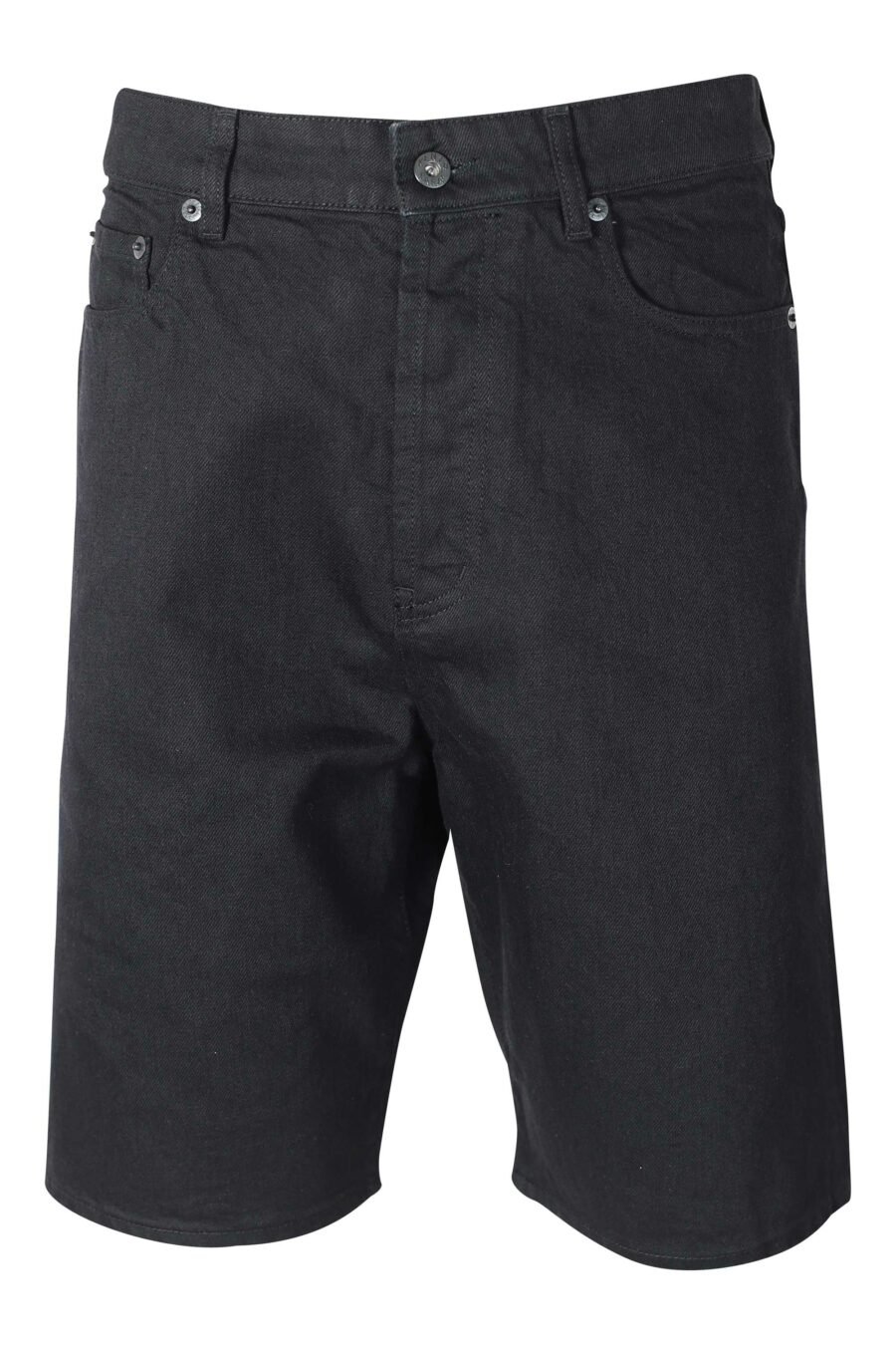 Pantalón vaquero negro corto con minilogo - IMG 9603
