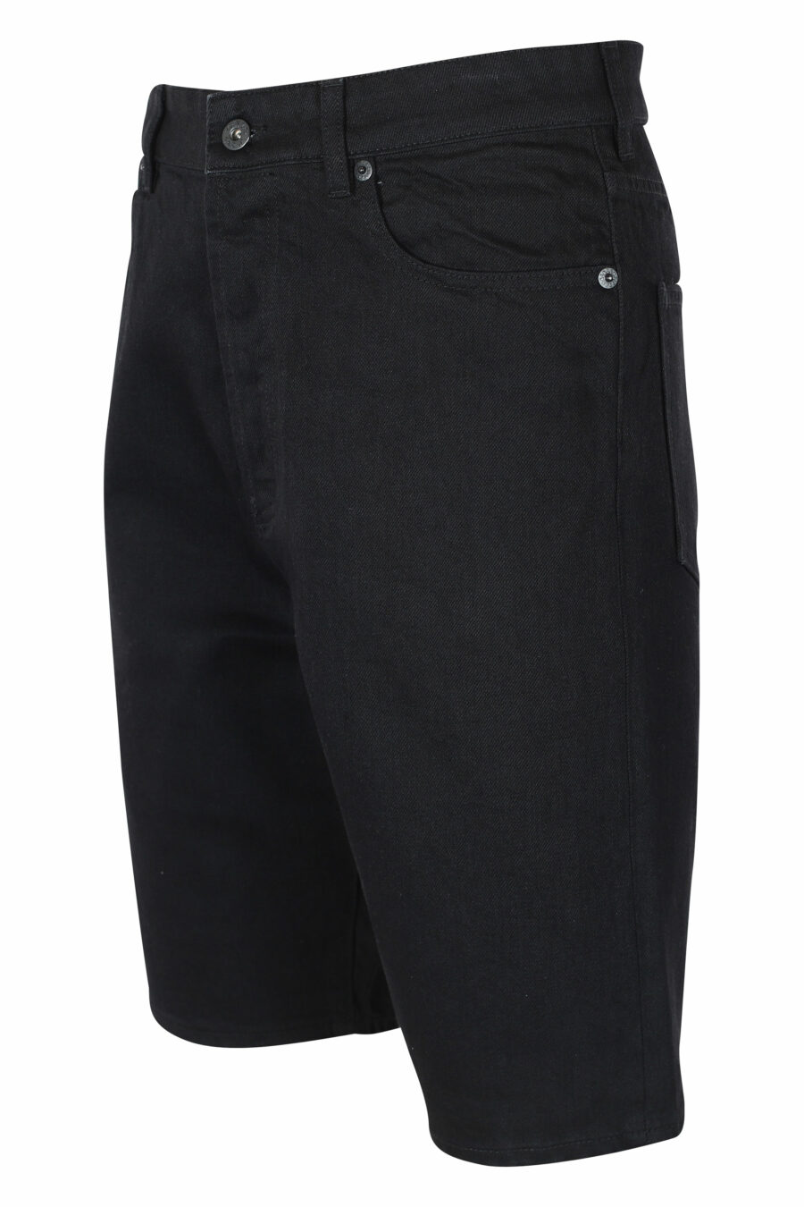 Pantalón vaquero negro corto con minilogo - IMG 9605