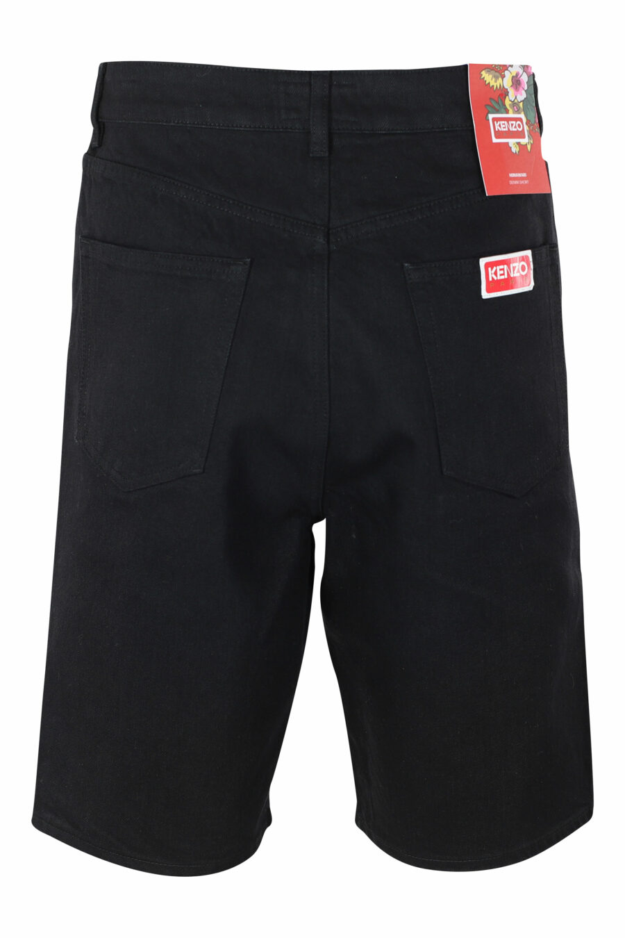 Pantalón vaquero negro corto con minilogo - IMG 9606