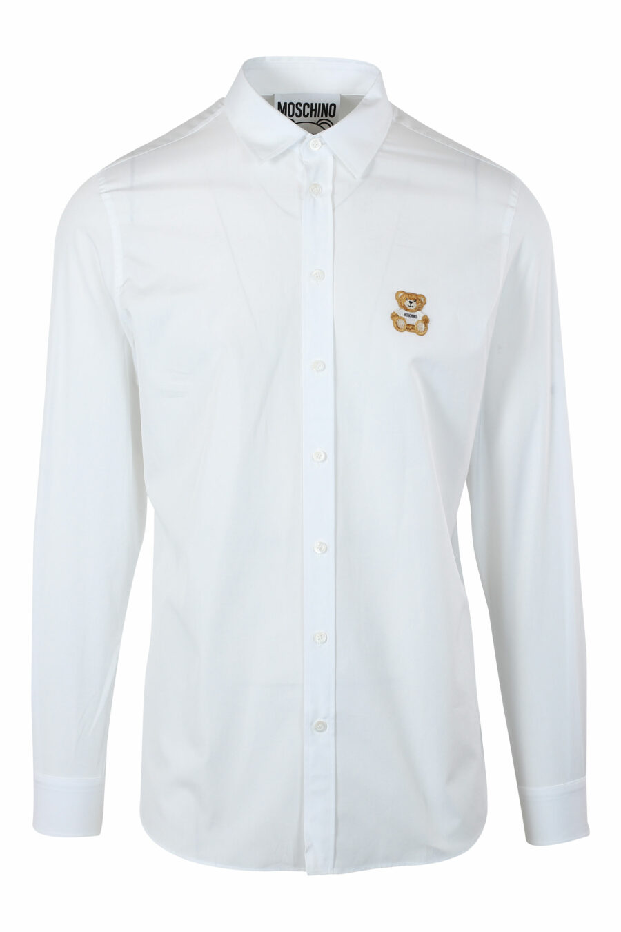 Chemise blanche avec logo teddy brodé - IMG 9621