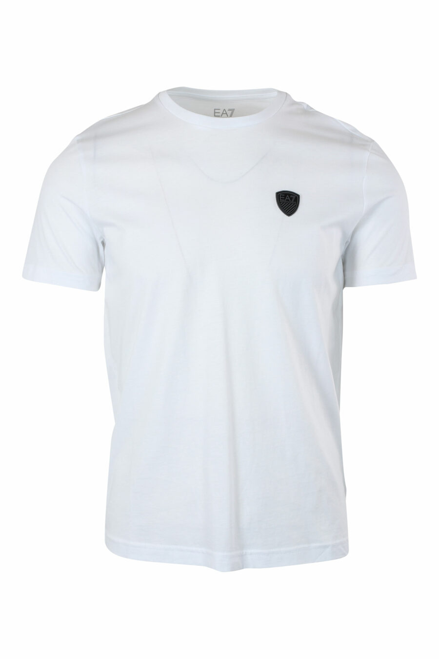White T-shirt with mini rubber badge - IMG 9636