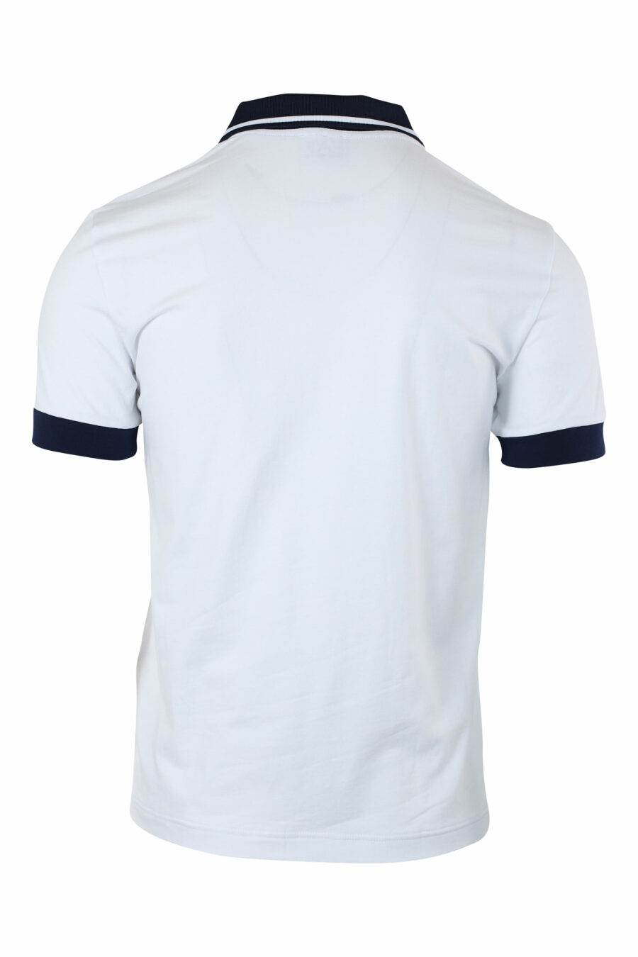Weißes Poloshirt mit Mini-Logo und Schulterband - IMG 9639