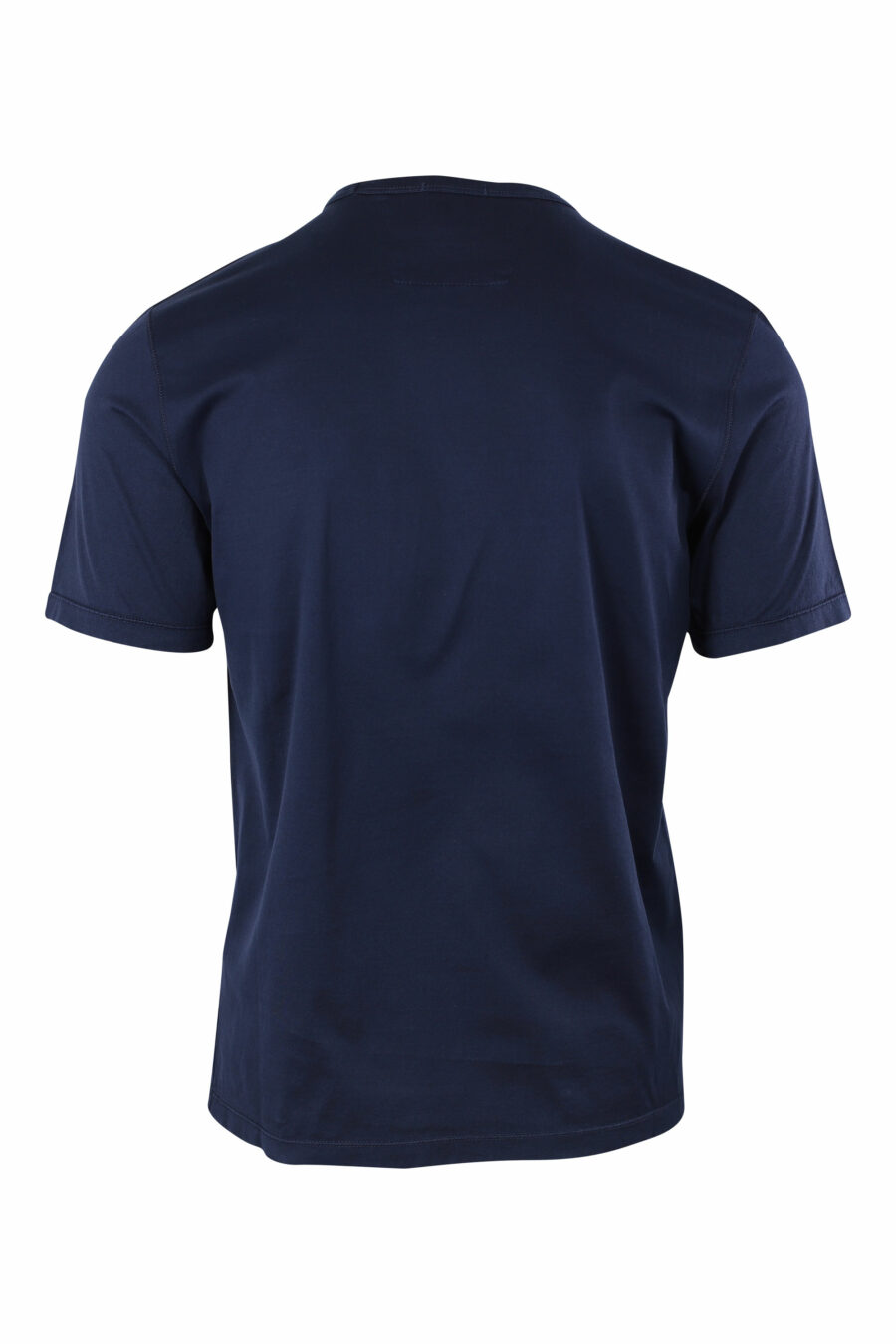 T-shirt bleu foncé avec mini patch logo - IMG 9650