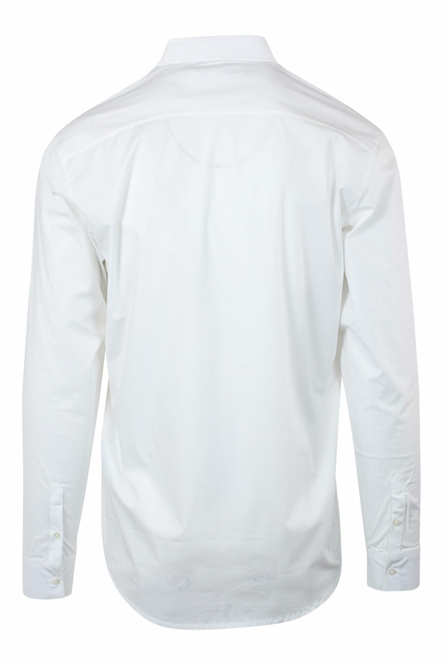 Weißes Hemd mit Minilogo "karl" in schwarzer Silhouette - IMG 9679