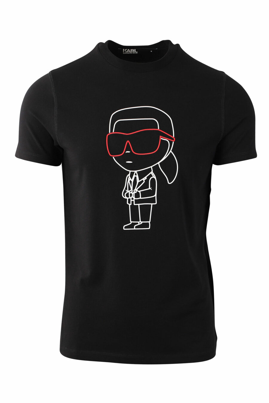 Camiseta negra con maxilogo "karl" silueta - IMG 0010 1