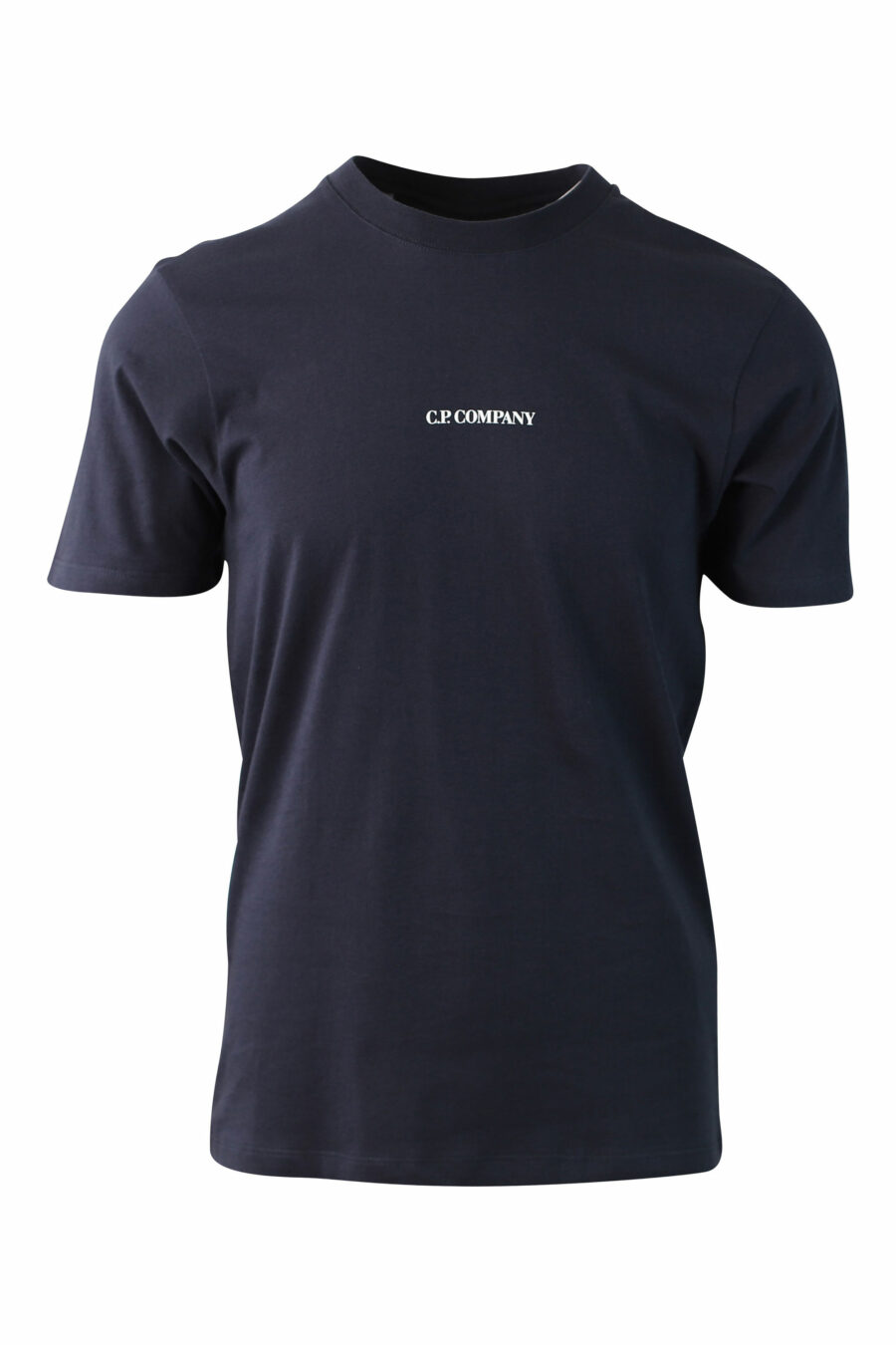 Dunkelblaues T-Shirt mit zentralem Minilogo - IMG 0018 1
