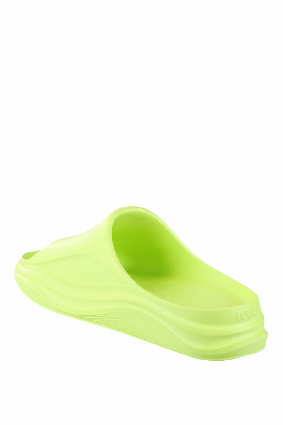 Green eco flip flops with monochrome logo - IMG 0047 1