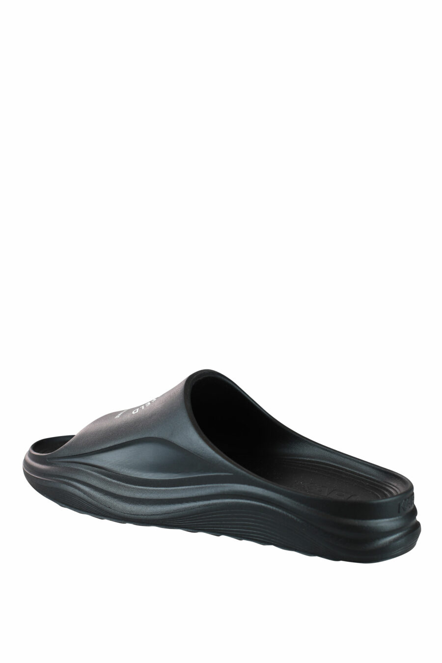 Schwarze Öko-Flip-Flops mit weißem "rue st guillaume"-Logo - IMG 0052