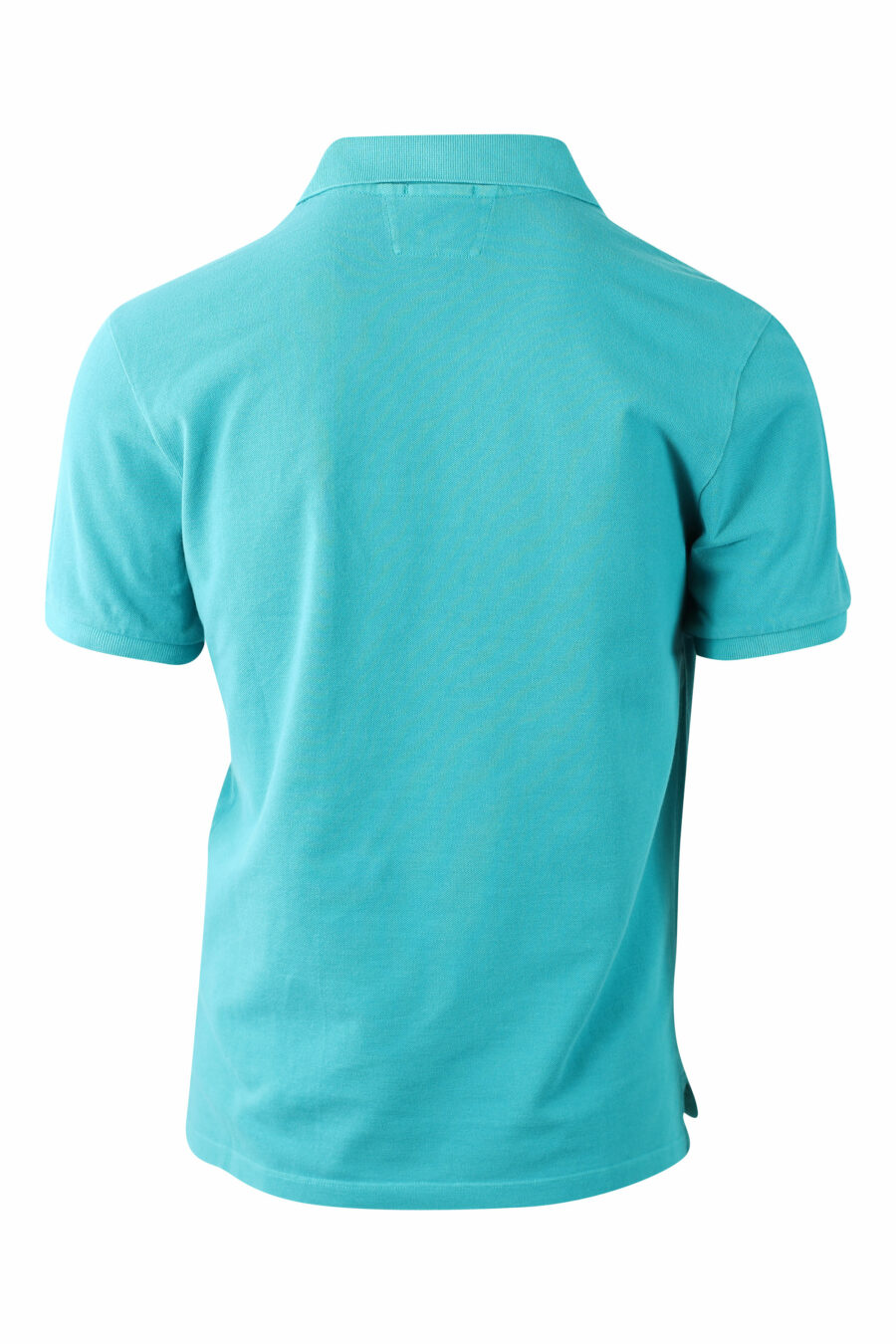 Turquoise polo shirt with mini logo patch - IMG 0057 1