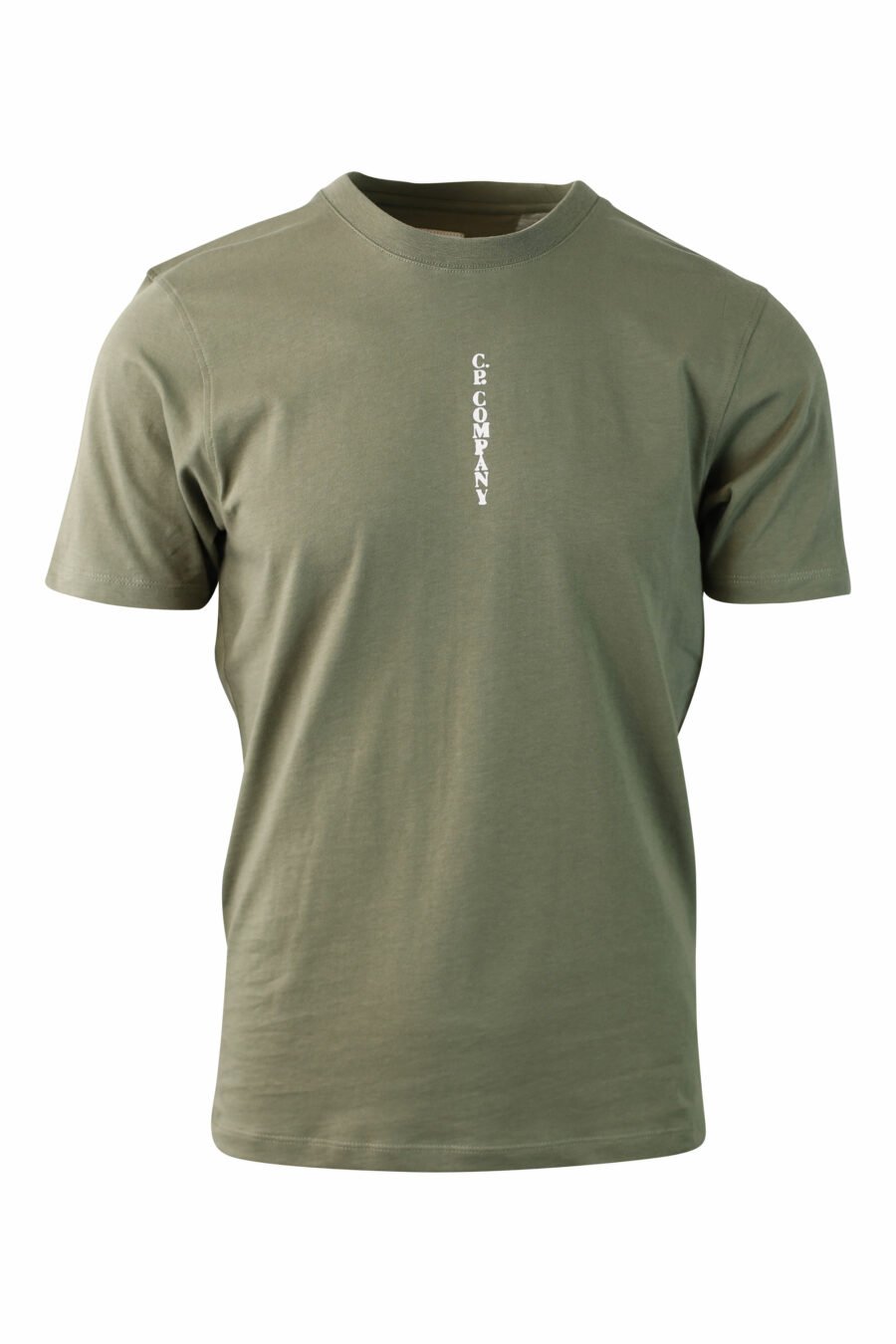 Camiseta verde militar con minilogo vertical - IMG 0063 1