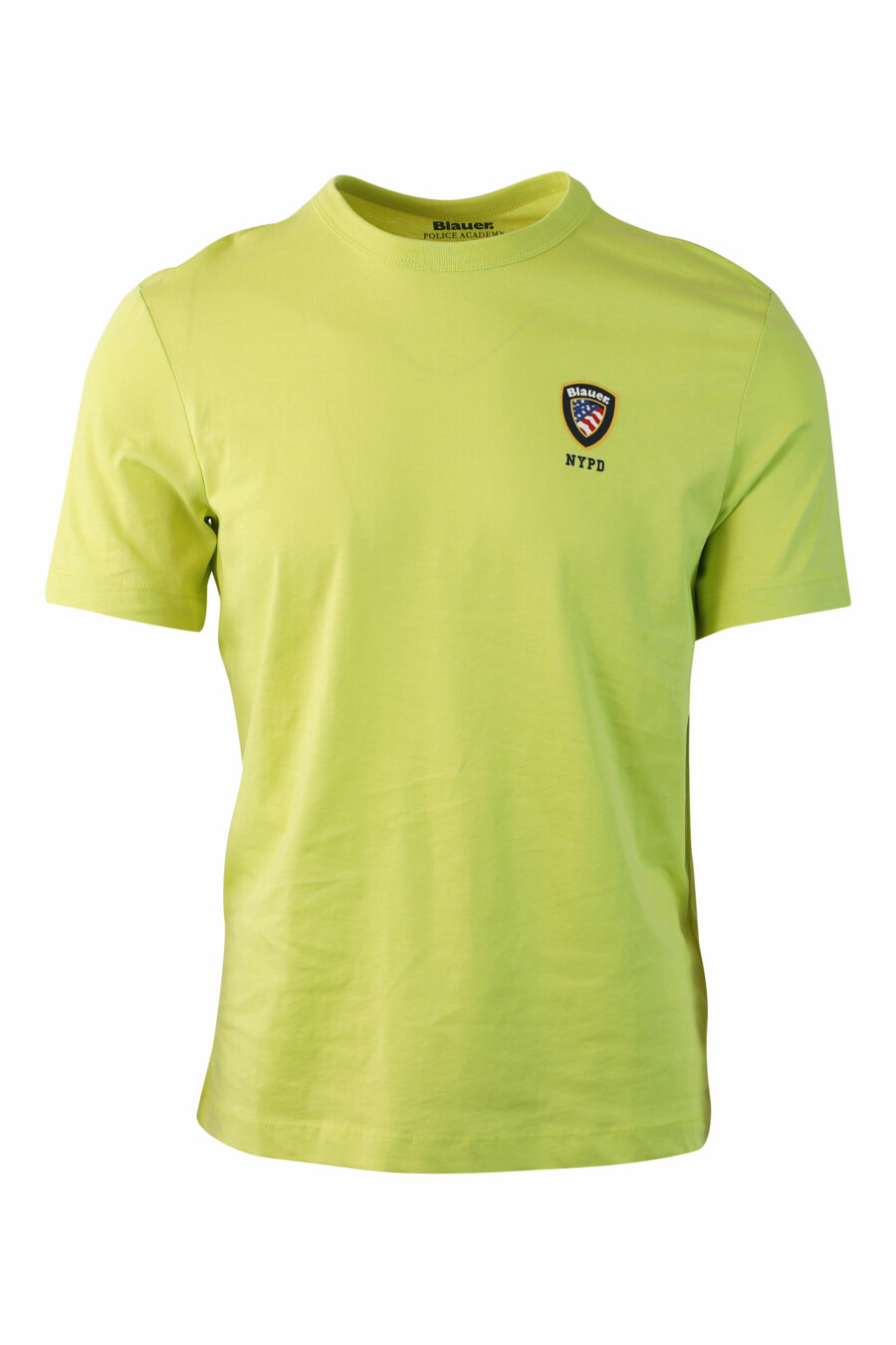 Limonengrünes T-Shirt mit Mini-Logoschild - IMG 0070