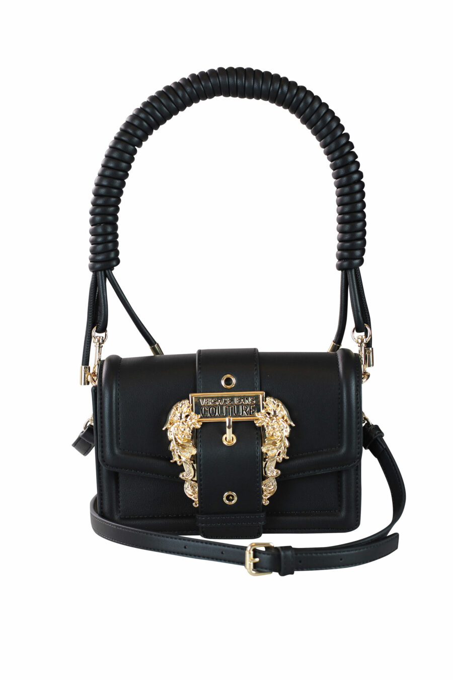 Black shoulder bag with baroque buckle - IMG 0102