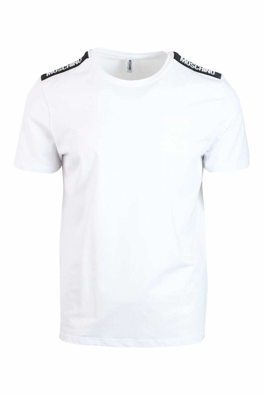 Conjunto de duas T-shirts brancas com faixa de ombro com logótipo - IMG 0131