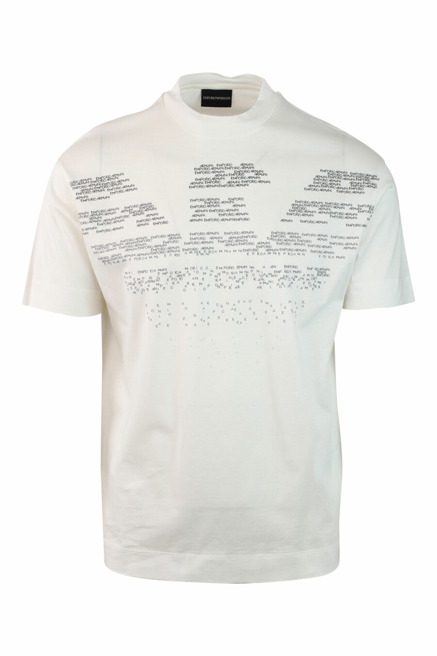 White T-shirt with degradé eagle maxilogo - IMG 0139