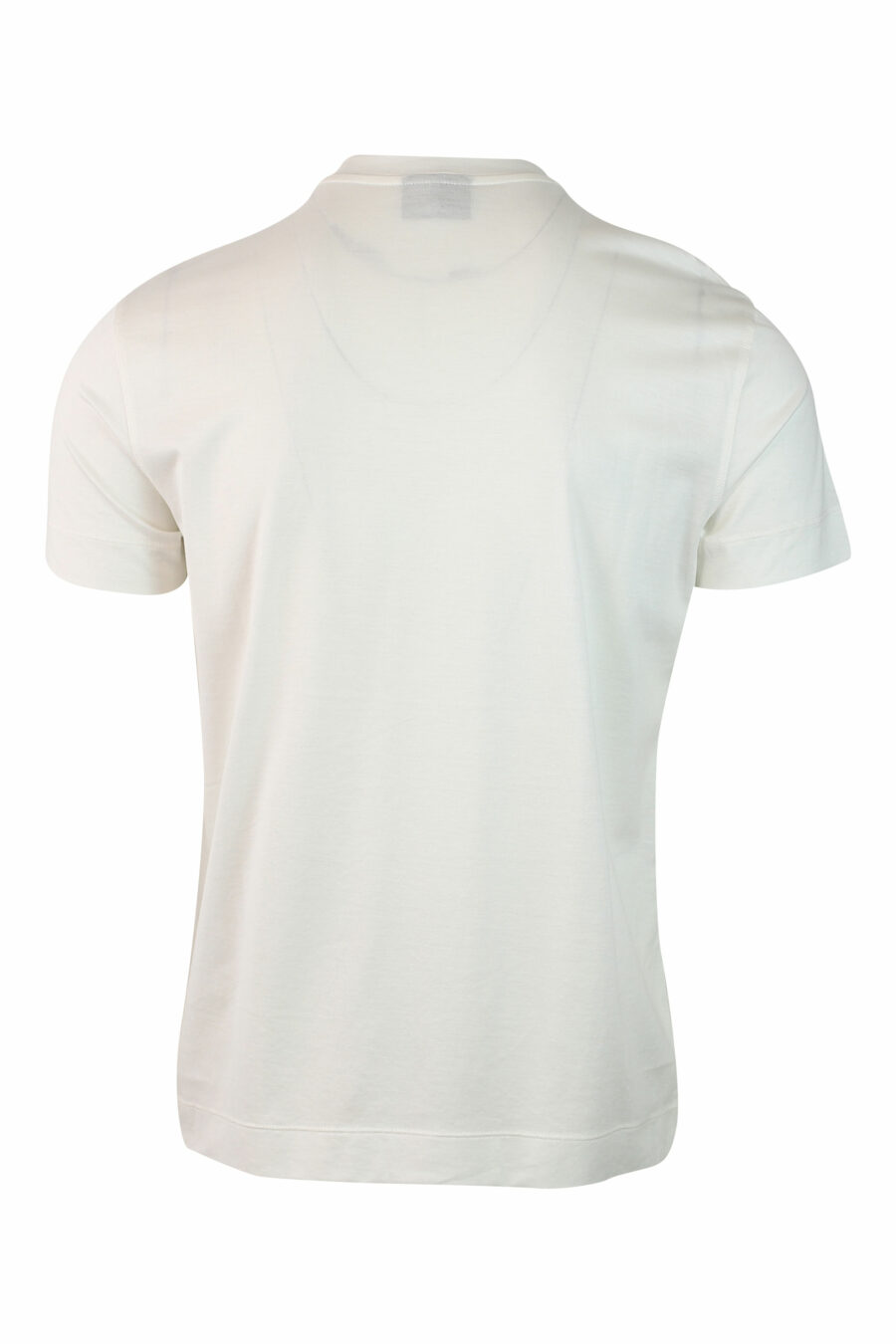Weißes T-Shirt mit rundem Kragen - IMG 0148