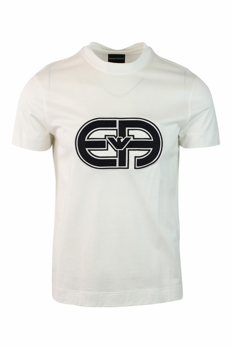 Emporio Armani - Camiseta blanca con maxilogo redondo - BLS Fashion