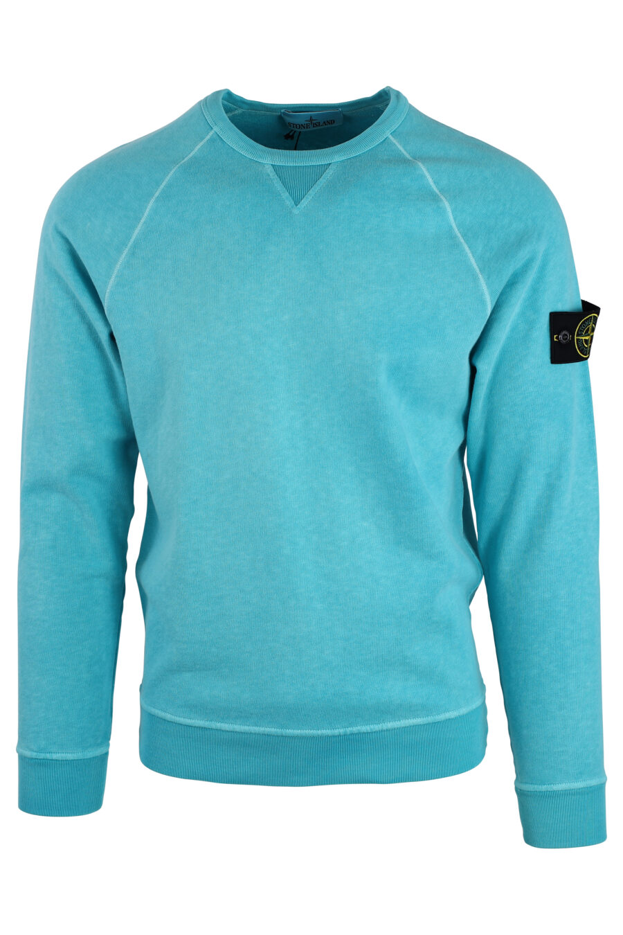 Sky blue sweatshirt with patch - IMG 0248