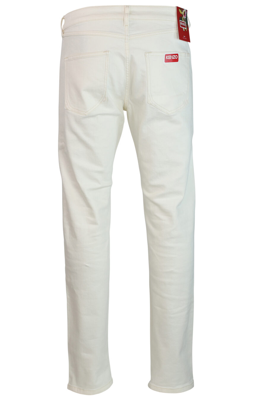 Pantalón vaquero blanco con minilogo - IMG 0292
