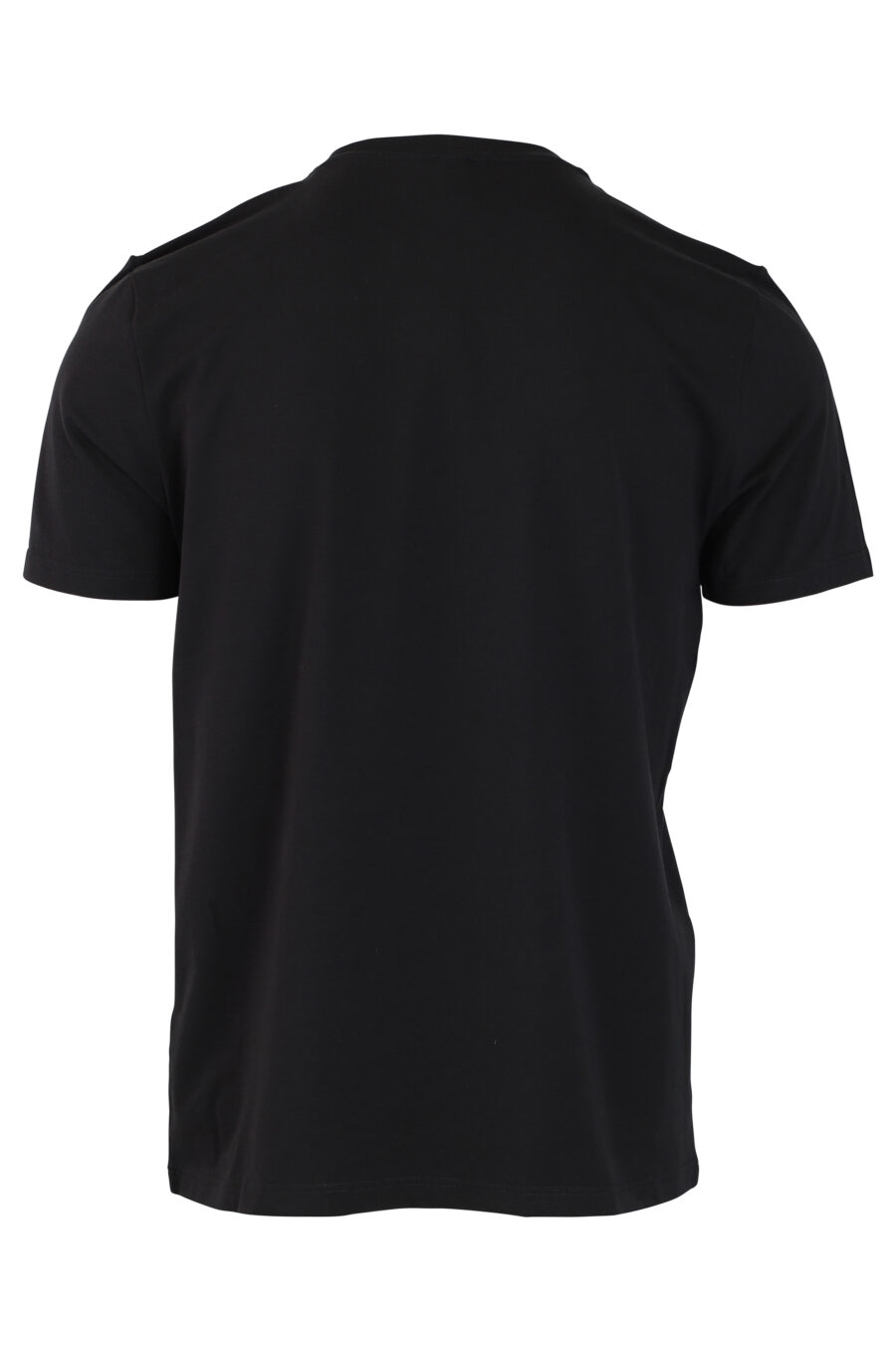 Pack de dos camisetas negras con logo en banda en hombros - IMG 0341