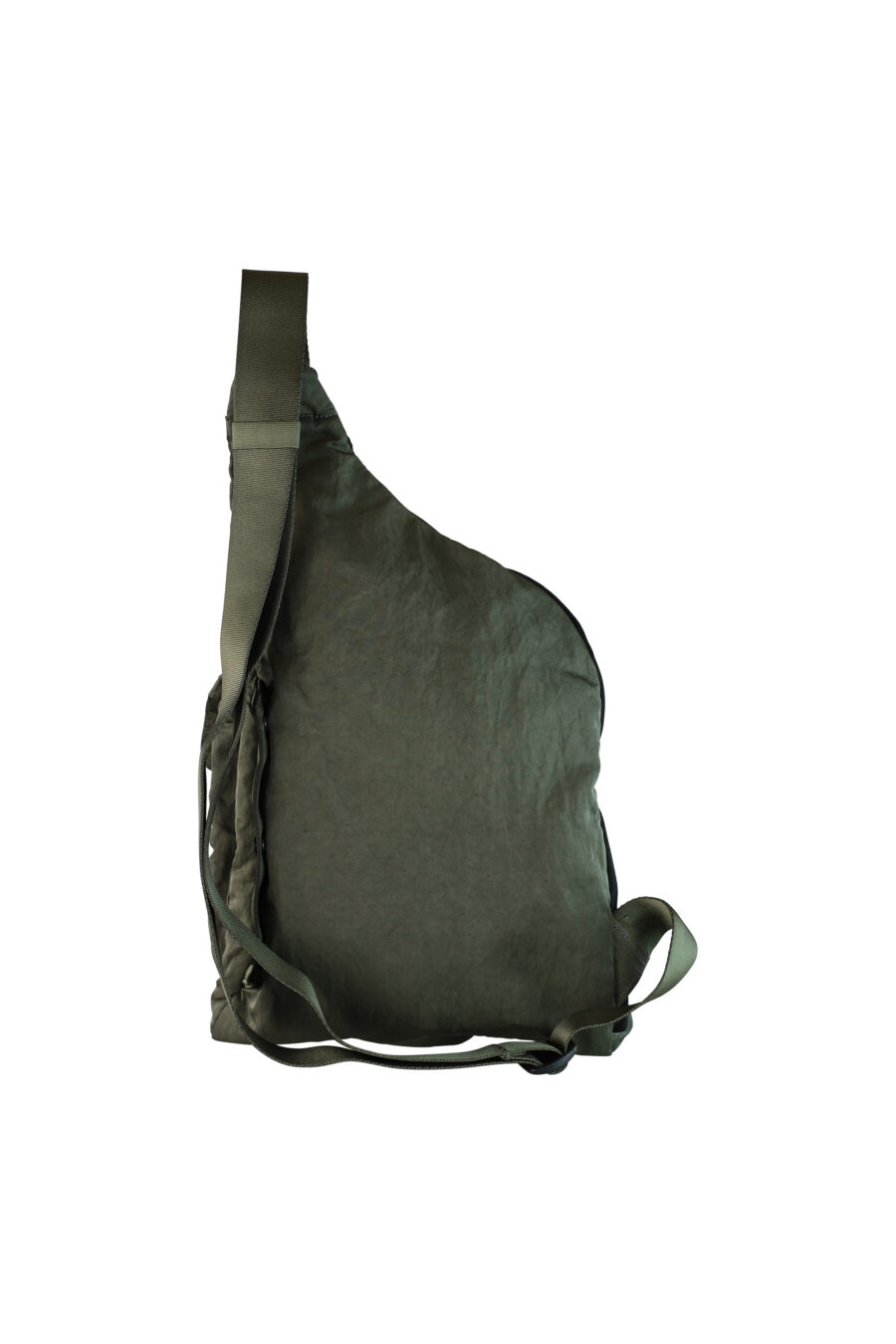Bolso verde cruzado con bolsillos y minilogo circular - IMG 0425