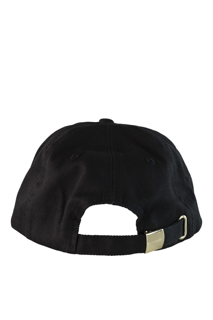 Schwarze Kappe mit kreisförmigem Logo in Gold - IMG 0504