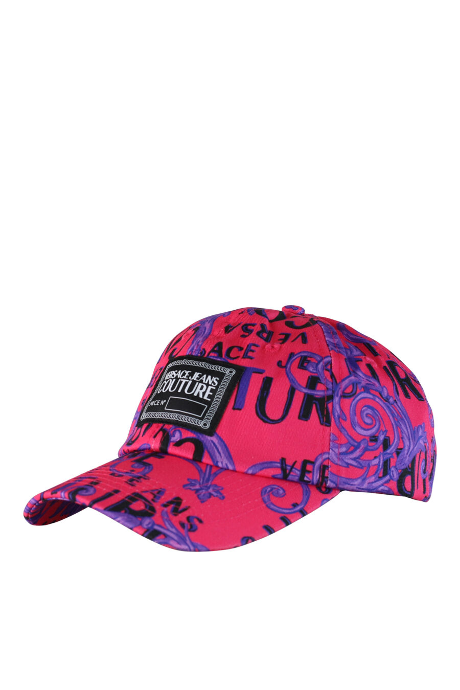 Fuchsia cap with lilac "all over logo" - IMG 0512
