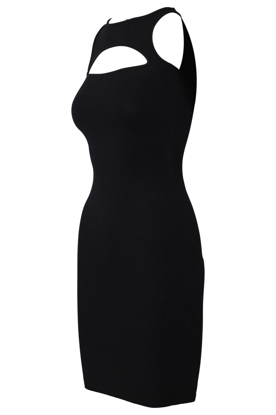Black dress with slit - IMG 0570