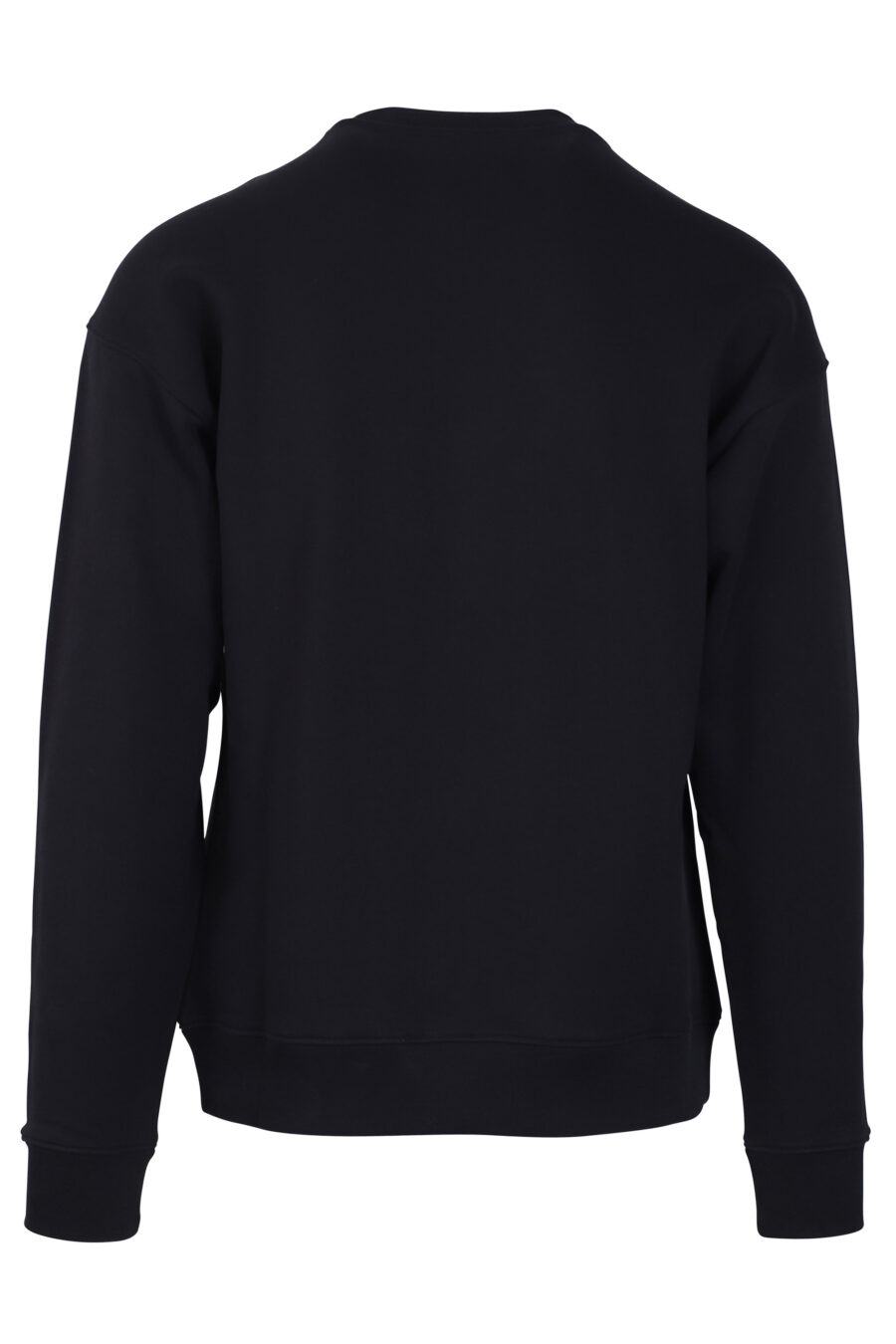 Schwarzes Sweatshirt mit weißem Streifenlogo - IMG 0762