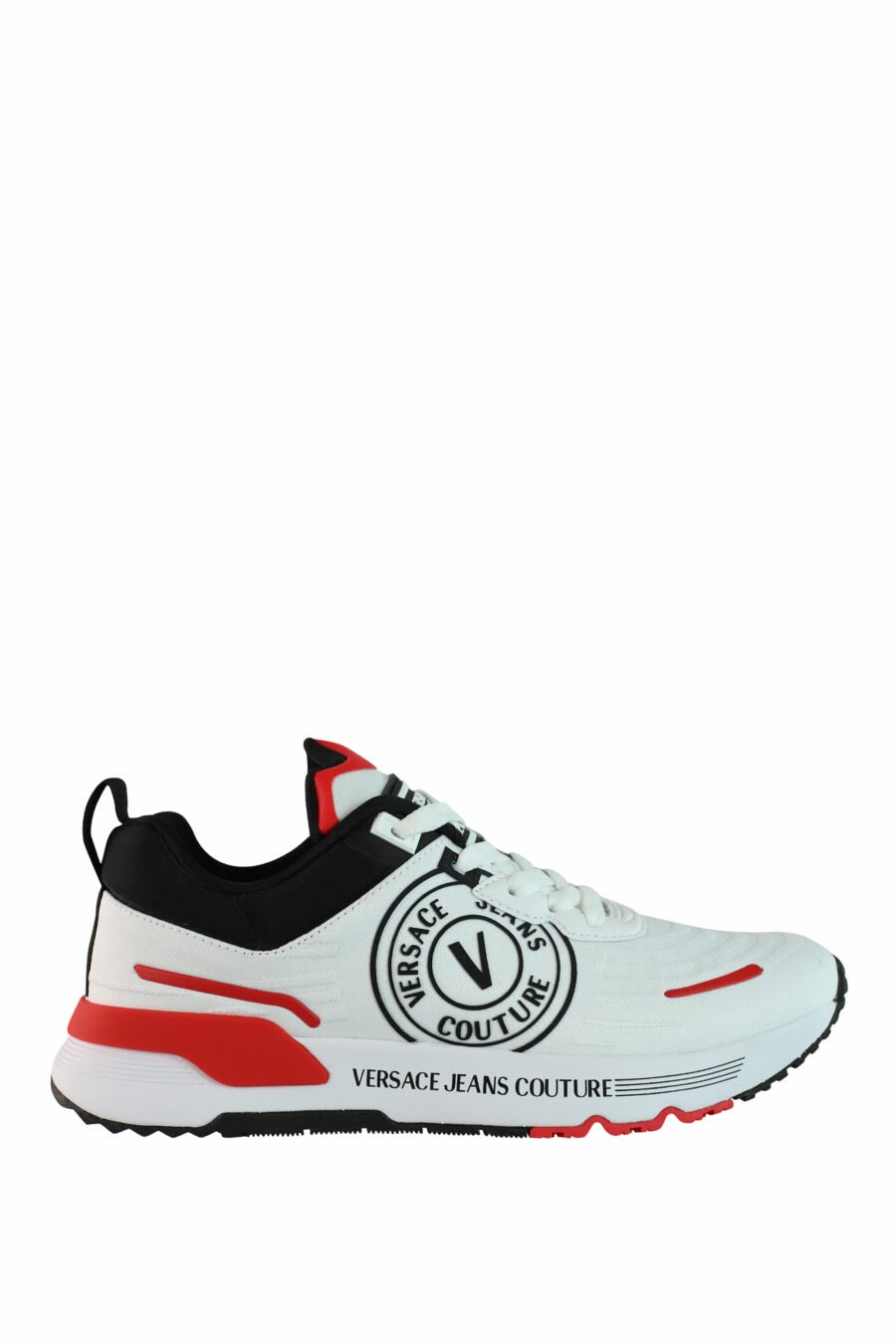 Zapatillas blancas multicolor con logo circular - IMG 0986