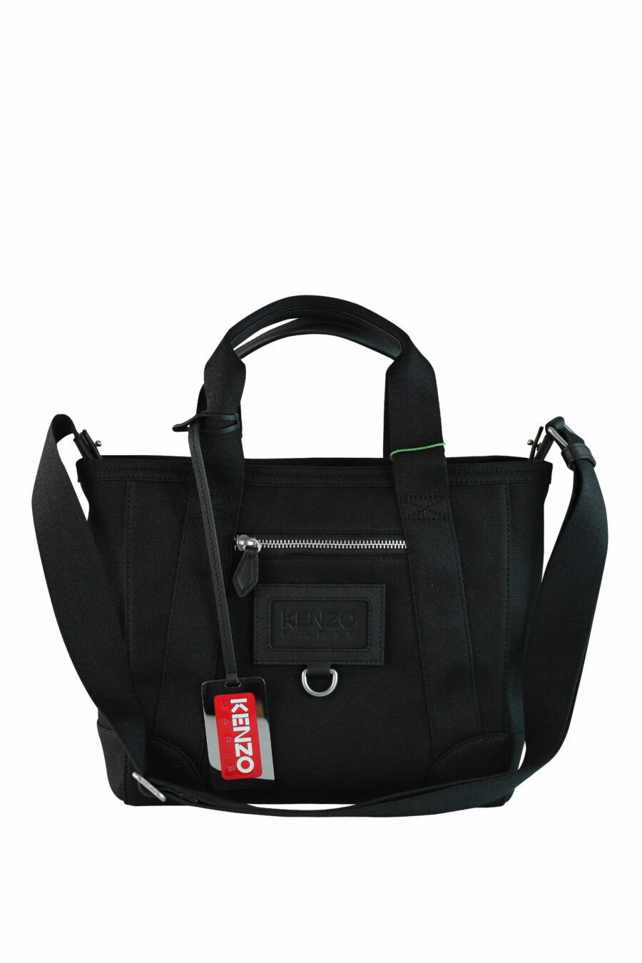 Tote bag bandolera negro con logo "paris" - IMG 1055