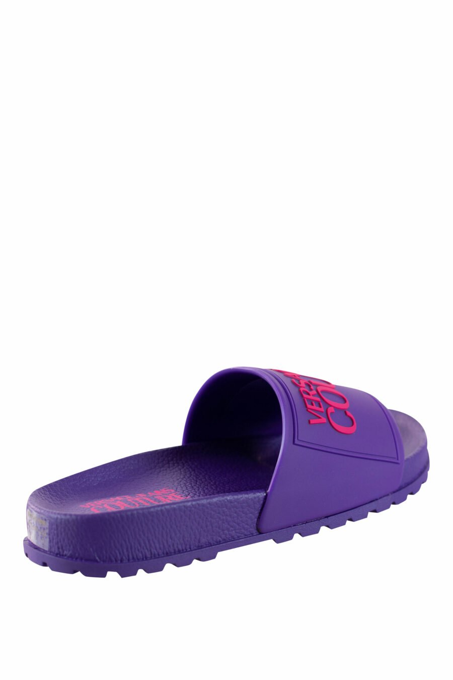 Purple flip-flops with logo and rough sole - IMG 4382