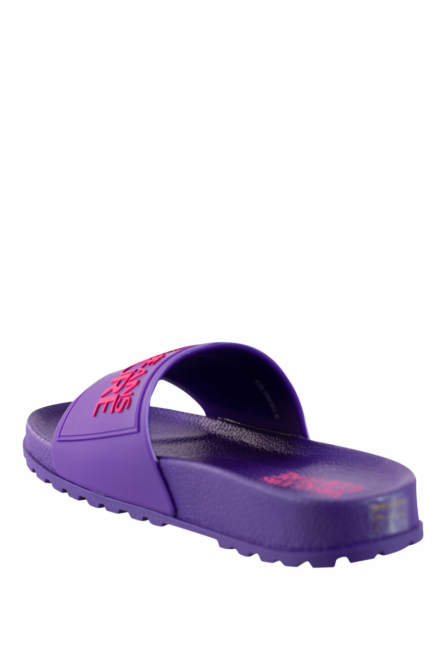 Purple flip-flops with logo and rough sole - IMG 4383