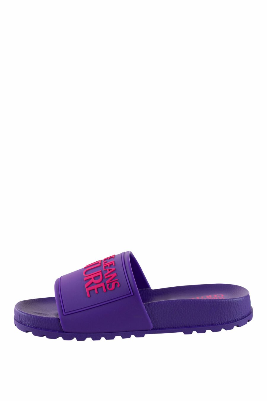 Purple flip-flops with logo and rough sole - IMG 4385