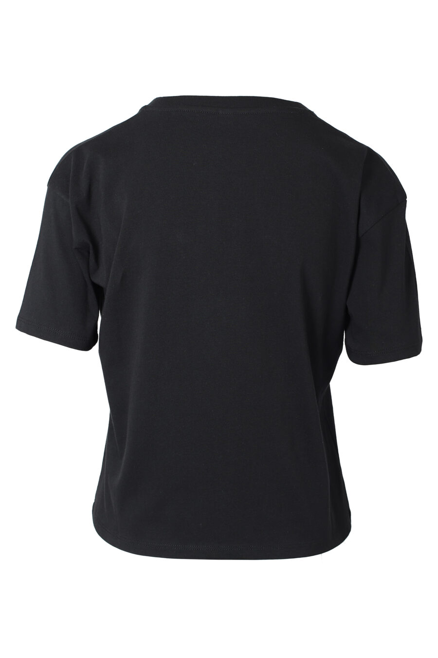 T-shirt noir avec logo mini imprimé animal - IMG 9803