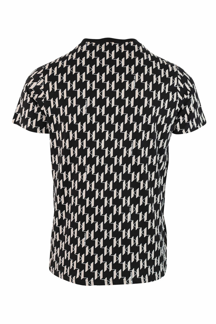 Camiseta con monograma negro y beige - IMG 9819