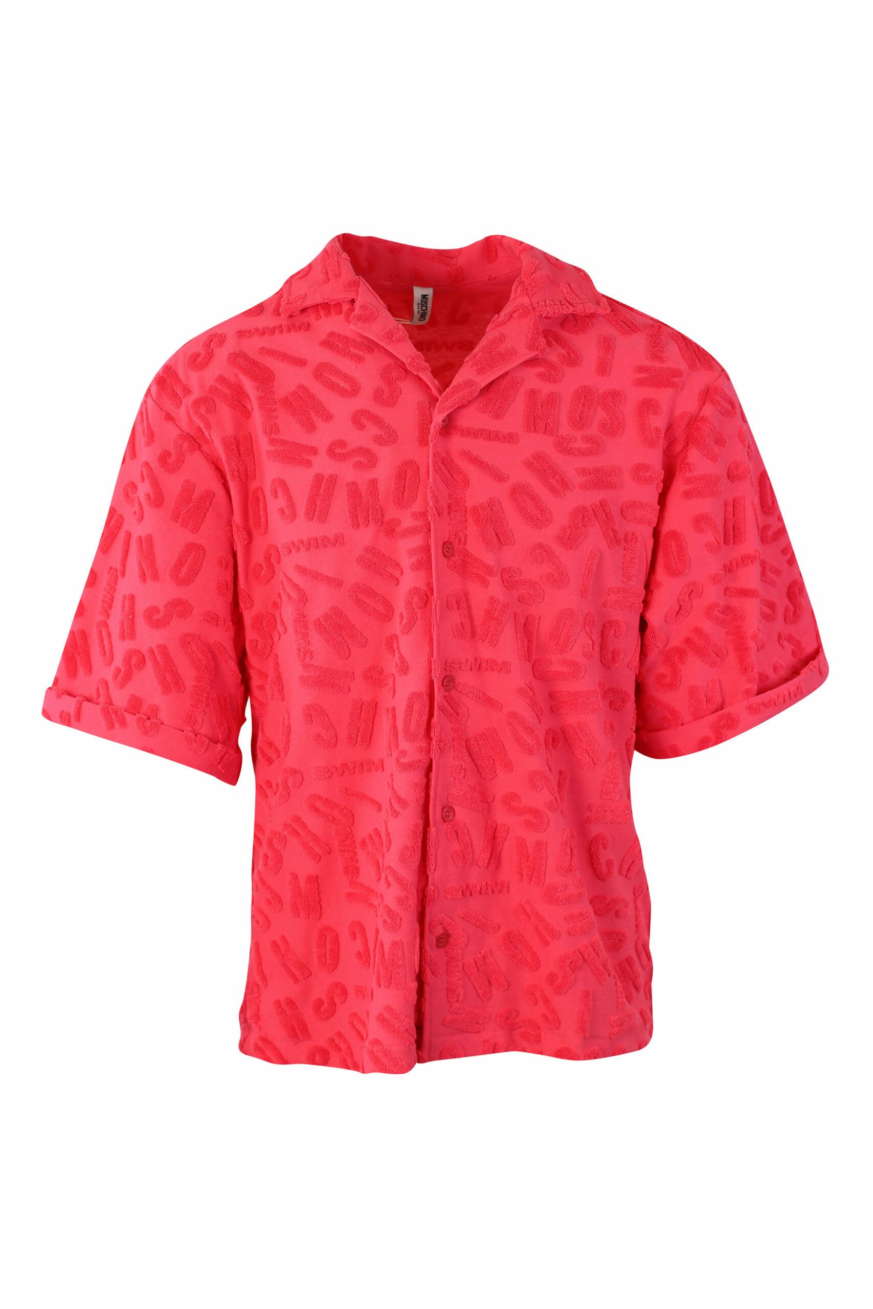 Moschino - Leggins fucsia tie dye con logo en cinta - BLS Fashion