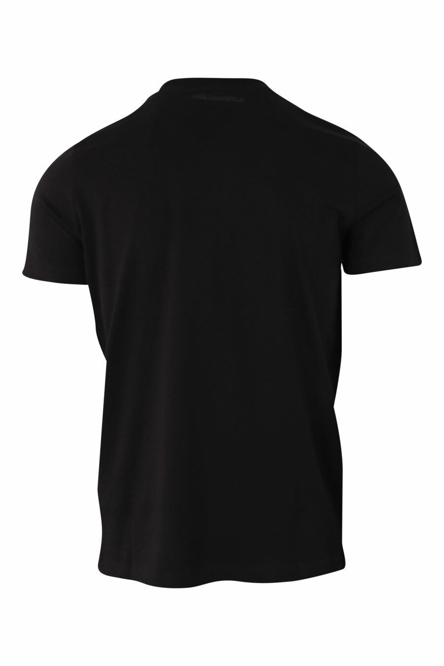 Camiseta negra con logo holográfico "rue st guillaume" - IMG 9827 1